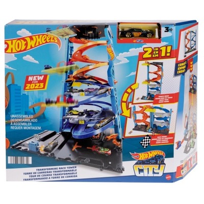 Hot Wheels City Transformująca wieża wyścigowa