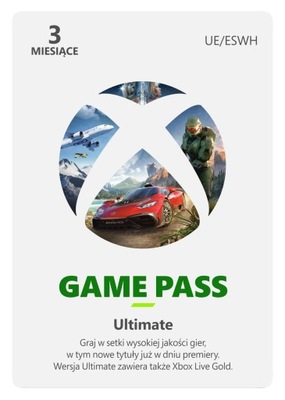 Xbox Game Pass Ultimate | 3 miesiące | Kod