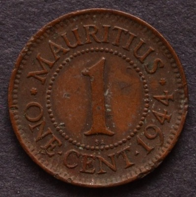 Mauritius - 1 cent 1944