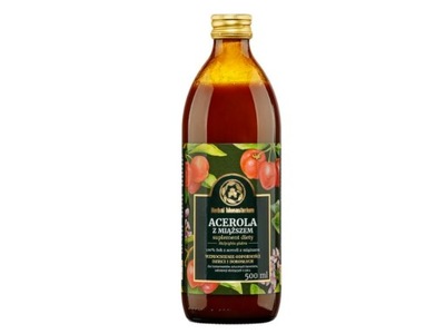 Sok naturalny z Aceroli z miąższem 500 ml