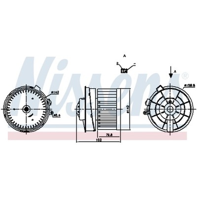 VENTILADOR INTERIOR NISSENS 87721  