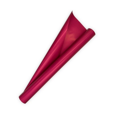 Folia Florystyczna SATYNOWA MALINA 50cm/9y Papier do pakowania