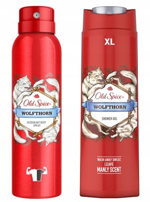 OLD SPICE WOLFTHORN ZESTAW DEO SPRAY 150+ŻEL 400ml