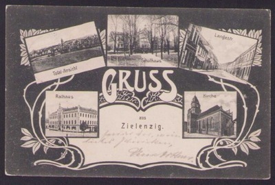 Sulęcin - Gruss aus Zielenzig, obieg 1907 r