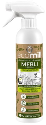 EKO płyn do mycia MEBLI zielona herbata ECOMILL