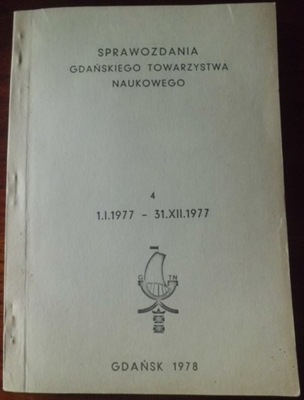 GDAŃSKIE TOW. NAUKOWE 1977 Historia Archeologia