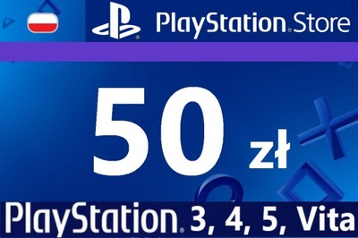 PlayStation 50 zł PSN Network Store Kod PS5 PS4 PS3