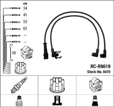 RC-RN619 8470 NGK 