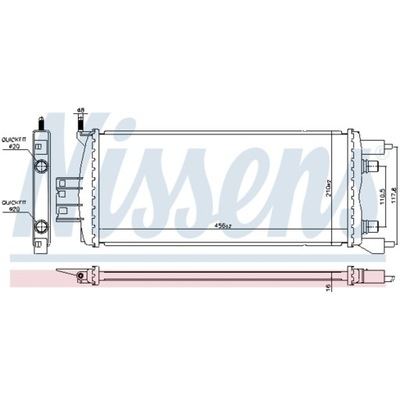 РАДИАТОР ВОДЫ HYUNDAI GENESIS 11-14 2.0