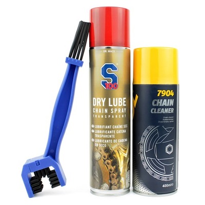 GIFT FOR MOTOCYKLISTY SMAR CLEANING CHAIN WIPER BLADE S100 DRY LUBE  