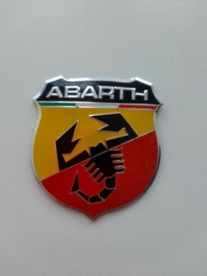 2x fiat emblem sticker aufkleber 3d logo sticker abarth фото №1