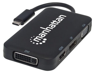 Adapter AV USB-C na HDMI/DP/DVI/VGA 4K60Hz