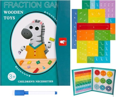 BLOOOK Montessori Drewniany kalkulator do nauki matematyki ENG