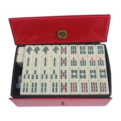 Przenośny chiński zestaw gier Mahjong Gra planszowa