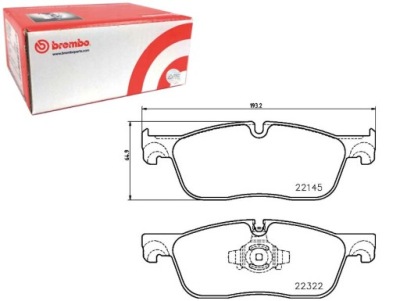 Гальмівні колодки гальмівні перед bez додаткових jaguar f-pace xe xf ii xf фото №1
