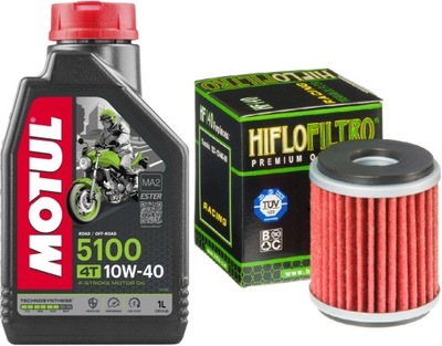 Olej MOTUL 1L + Filtr Oleju - YAMAHA YZF-R125 2016