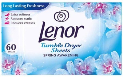 Lenor Chusteczki Do Suszarki 60szt Spring DUŻE