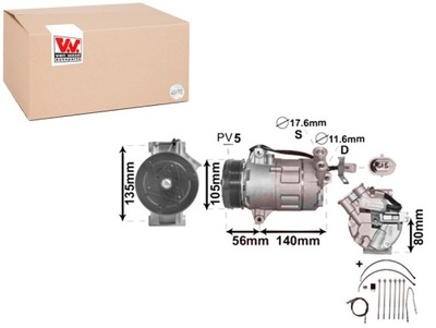 KOMPRESORIUS KONDICIONAVIMO OPEL ASTRA G ASTRA G CLASSIC ASTRA H ASTRA H 