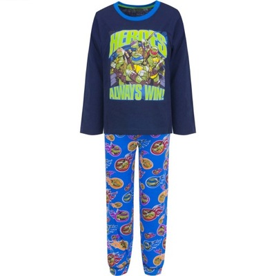 piżama wojownicze żółwie ninja długi rękaw dziecięca 98
