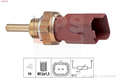 SENSOR TEMPERATURE FLUID COOLING FIAT 500 1-830-326  