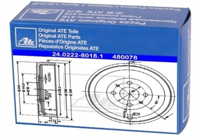 БАРАБАНЫ ТОРМОЗНЫЕ 2 ШТУКИ ATE DO FIAT IDEA JTD