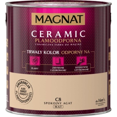 Farba ceramiczna ścienna Magnat 2,5 l mat c8