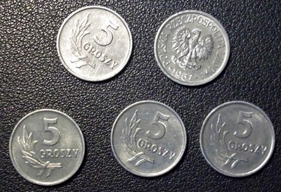 5 groszy 1967 stan menniczy