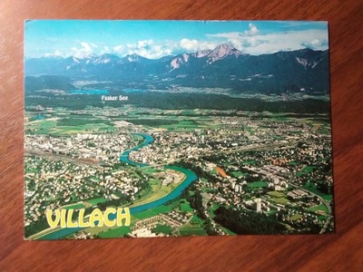 AUSTRIA Villach panorama 1989 r. - Karyntia