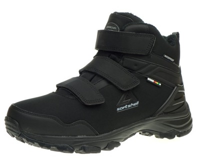 Buty Zimowe Trekkingowe AMERICAN CLUB SoftShell Rzepy Outdoor Śniegowce 46