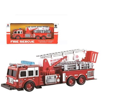 AUTO STRAŻ POŻARNA WÓZ STRAŻACKI NA BATERIE Z DŹWIĘKIEM GAZELO DLA DZIECI