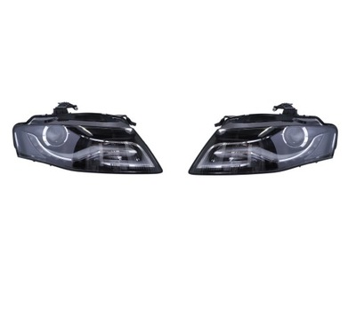 AUDI A4 B8 07-15 GRILLES LAMPS FRONT RIGHT + LEFT SET D3S/LED  