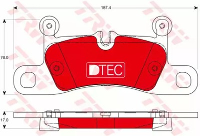 ZAPATAS DE FRENADO VOLKSWAGEN PORSCHE TRW  