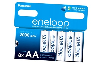 PANASONIC ENELOOP Ładowalne baterie AA 2000mAh 8sz