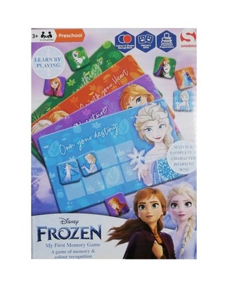 Gra pamięciowa Moje pierwsze memory Frozen Kraina lodu My first memory game