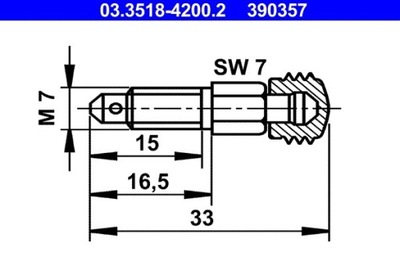 ВОЗДУХООТДЕЛИТЕЛЬ ТОРМОЗНОЙ 7X30,5 M7X1 03.3518-4200.2 фото