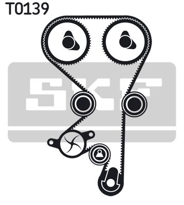 SKF VKMA 05140 КОМПЛЕКТ РЕМЕНЯ ГРМ