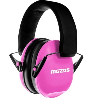 MOZOS Słuchawki ochronne wygłuszające dla dzieci różowe ochraniacz słuchu