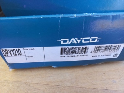 Dayco шкив коленчатого вала коленчатого ford transit 2,2/ фото №1