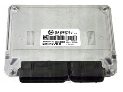 COMPUTADOR ECU SKODA 06A906033FB 5WP4045102 IMMO APAGADO  