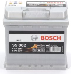 АКУМУЛЯТОР BOSCH S5 12V 54AH 530A