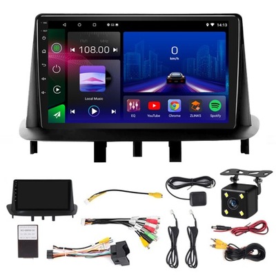 RADIO ANDROID NAVEGACIÓN DE AUTOMÓVIL RENAULT MEGANE 3 2008-2014 CARPLAY DSP  