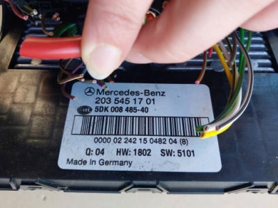 Модуль комфорта mercedes w203 2035451701 фото №1