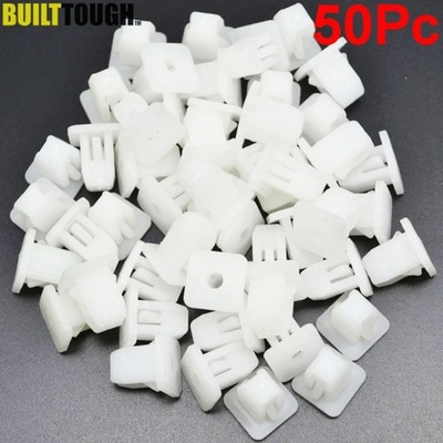 50PCS WHITE SQUARE AUTO FASTENERS AUTO БАМПЕР