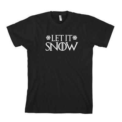 LET IT SNOW gra o tron t-shirt męskaXXL