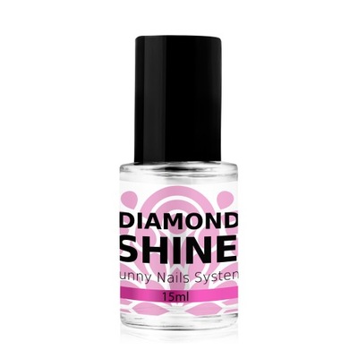 SUNNY NAILS Diamond Shine Top NABŁYSZCZAJĄCY Utwardzacz Nabłyszczacz 15ml