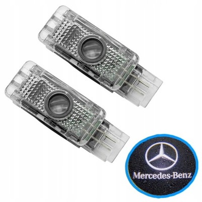 PROJEKTOR LED LOGO DRZWI Mercedes W203 CLK SLK SLR