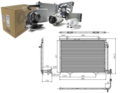 KONDENSATORIUS KONDICIONAVIMO MERCEDES C T-MODEL (S202) C 