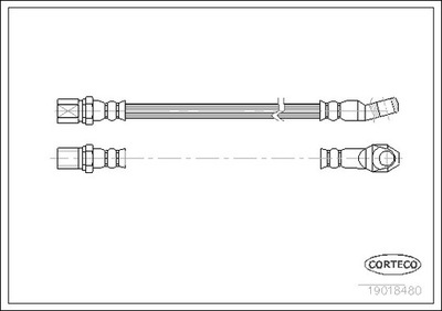 CORTECO 19018480 CABLE DE FRENADO ELÁSTICO  