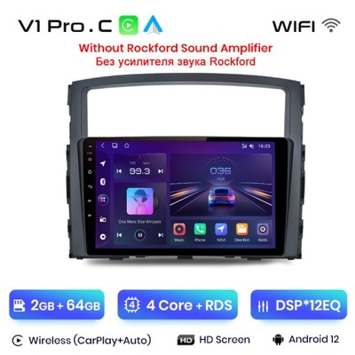 RADIO PARA PAJERO 4 V80 V90 2006-2014 2GB 64GB CARPLAY ANDROID WIFI  