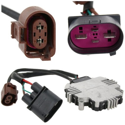 Модуль вентилятора радиатора vw passat b6 jetta фото №1